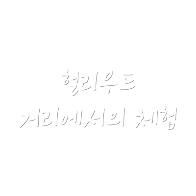 헐리우드 거리에서의 체험