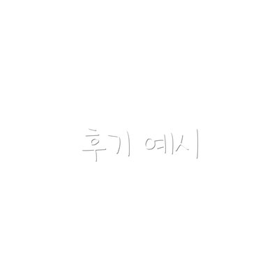 후기 예시